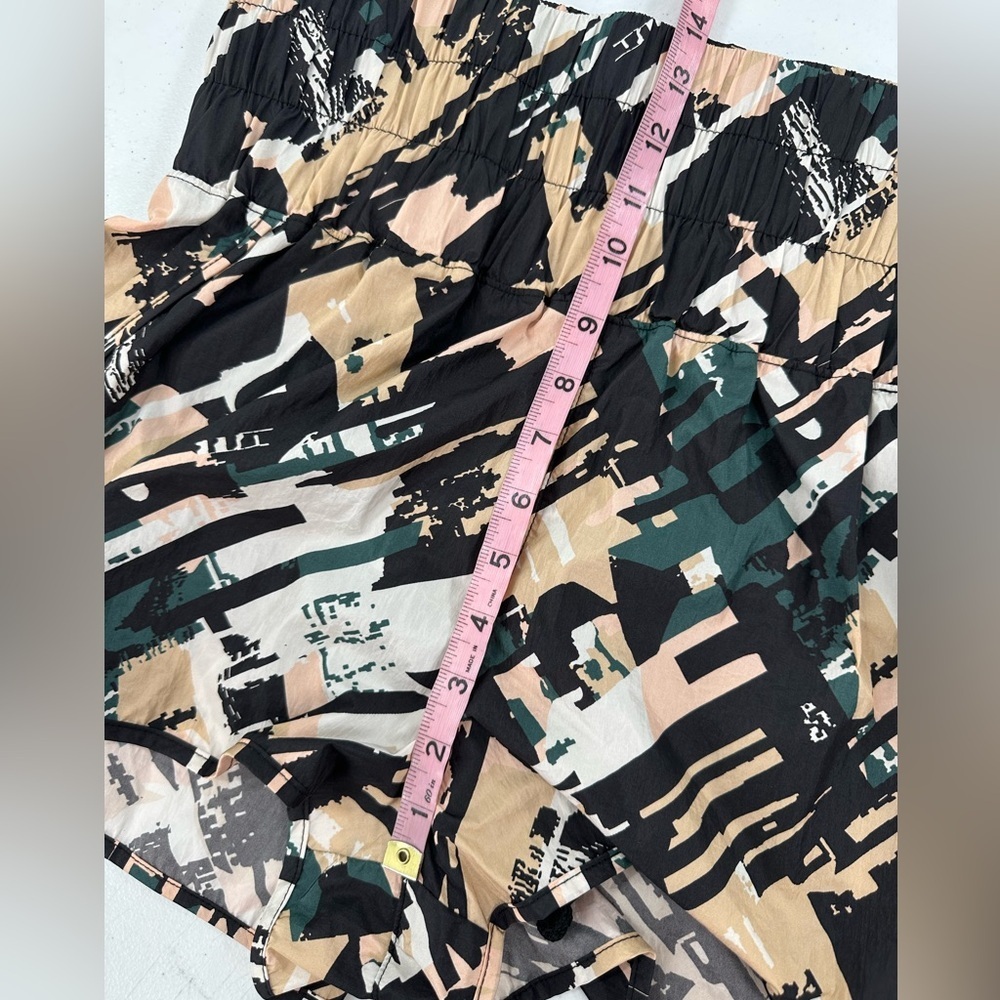Free People Movement The Way Home Shorts Stroke of Luck Print High Rise Running - Picture 9 of 15